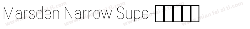 Marsden Narrow Supe字体转换